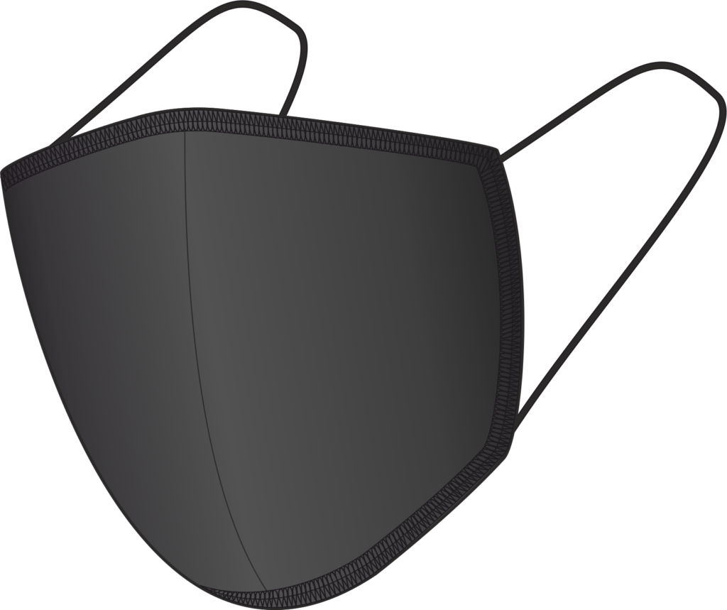 Maseczka bawełniana BLACK-BLACK 140116501